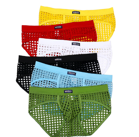 Hollow Triangle Translucent Mesh Men's Underwear