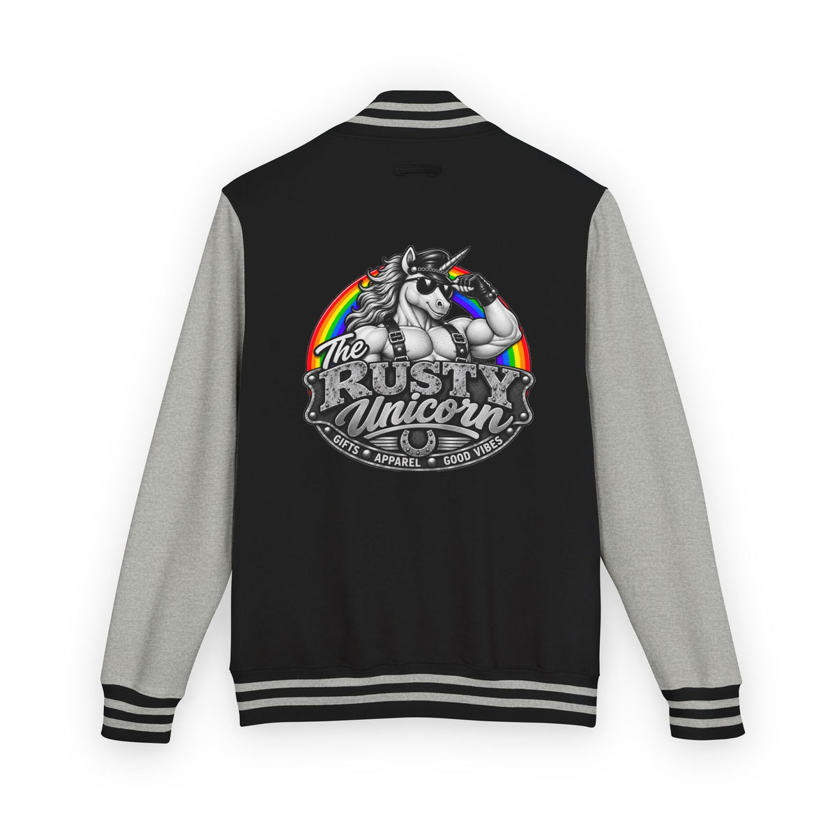 The Rusty Unicorn Logo Letterman Jacket