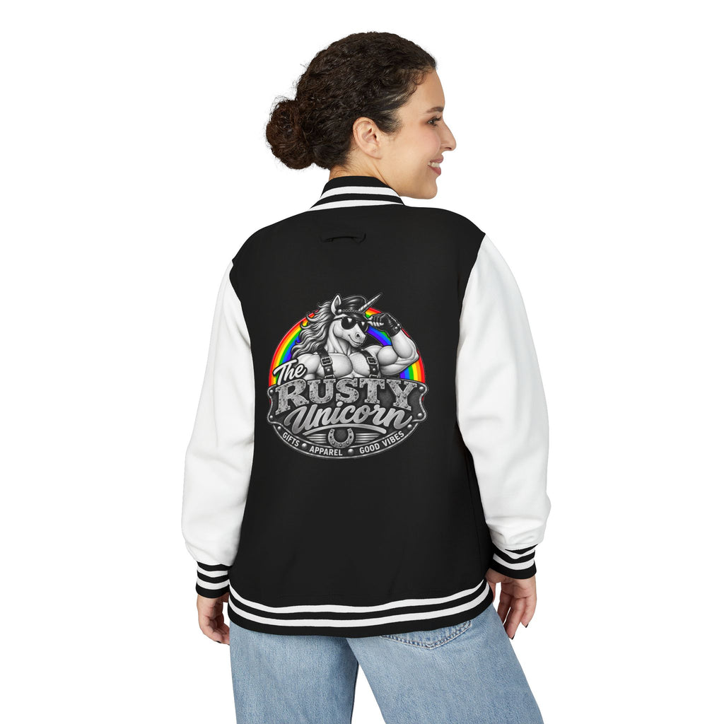 The Rusty Unicorn Logo Letterman Jacket