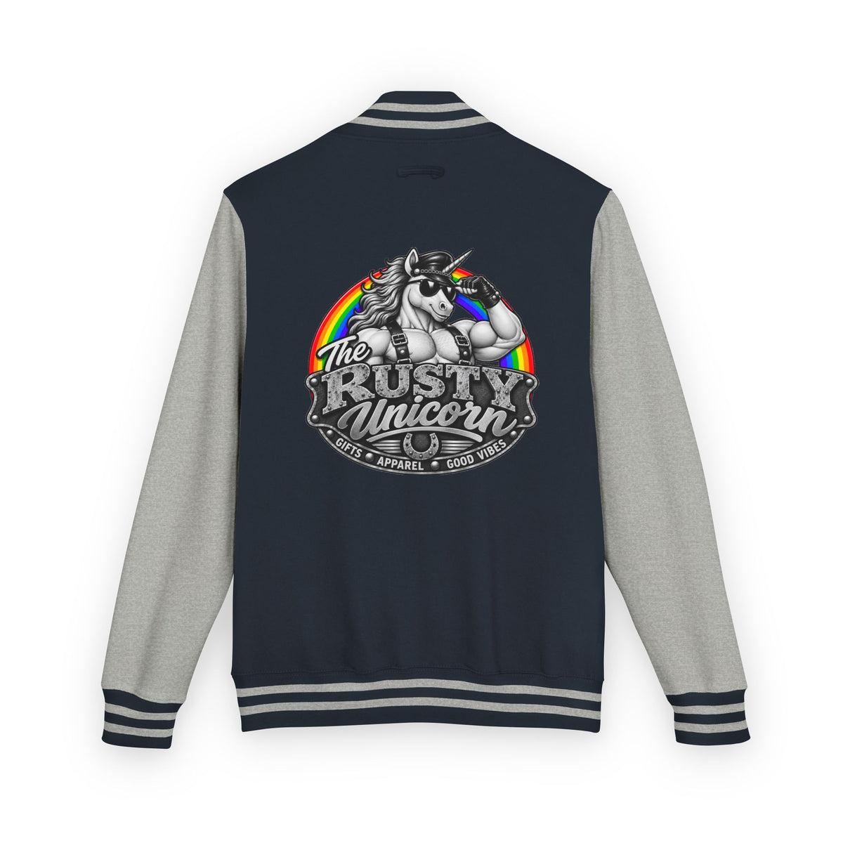 The Rusty Unicorn Logo Letterman Jacket