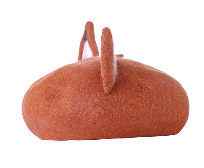 Fox Ear Beret Hat - Painter's Hat