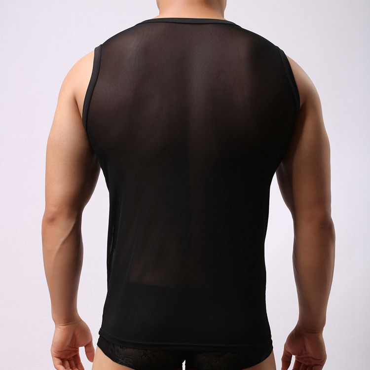 Men's Mesh Sleeveless Vest Top