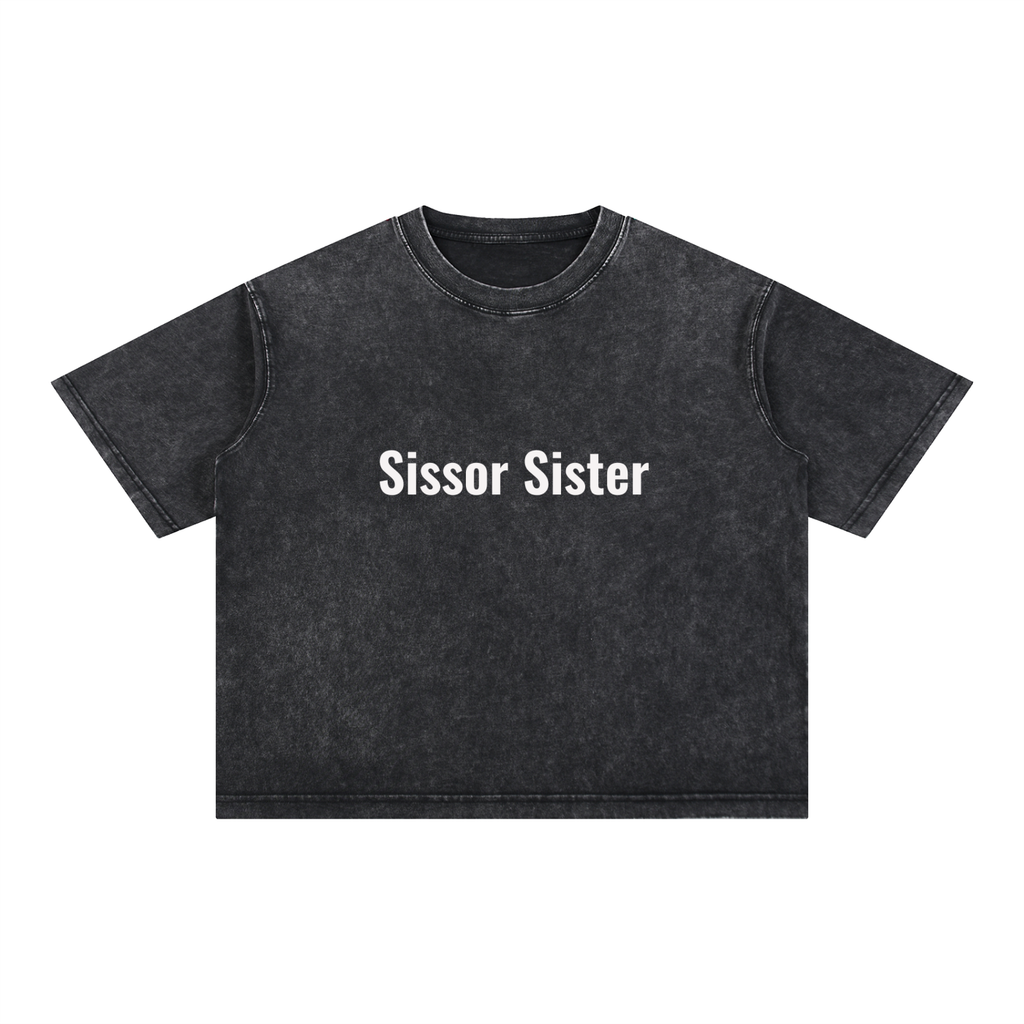 Mineral Wash Boxy Cotton T-Shirt