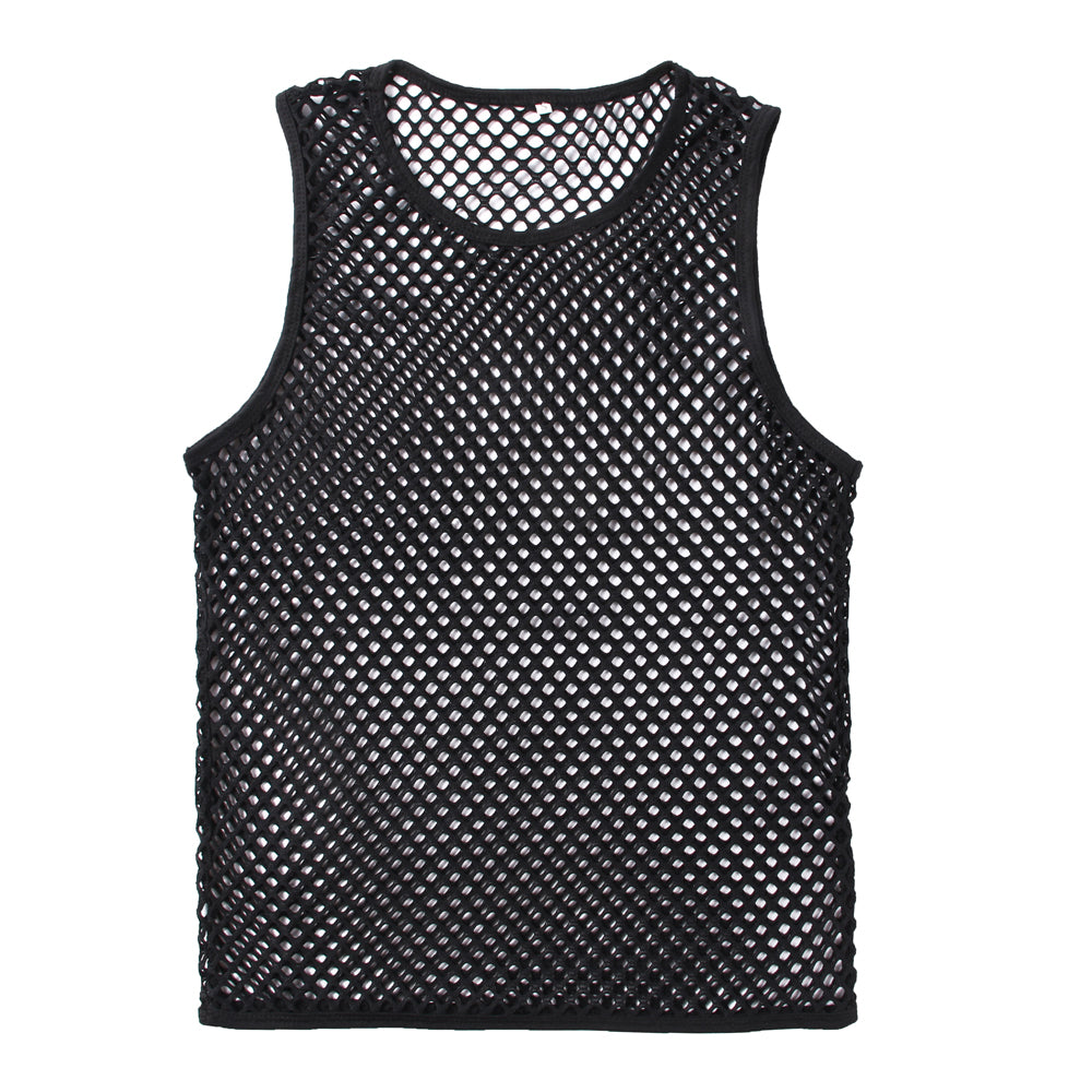 Men's Sheer Mesh T-Shirt for Fashion and Photography