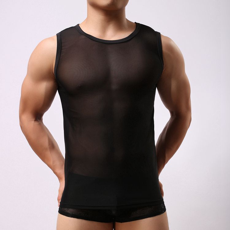Men's Mesh Sleeveless Vest Top