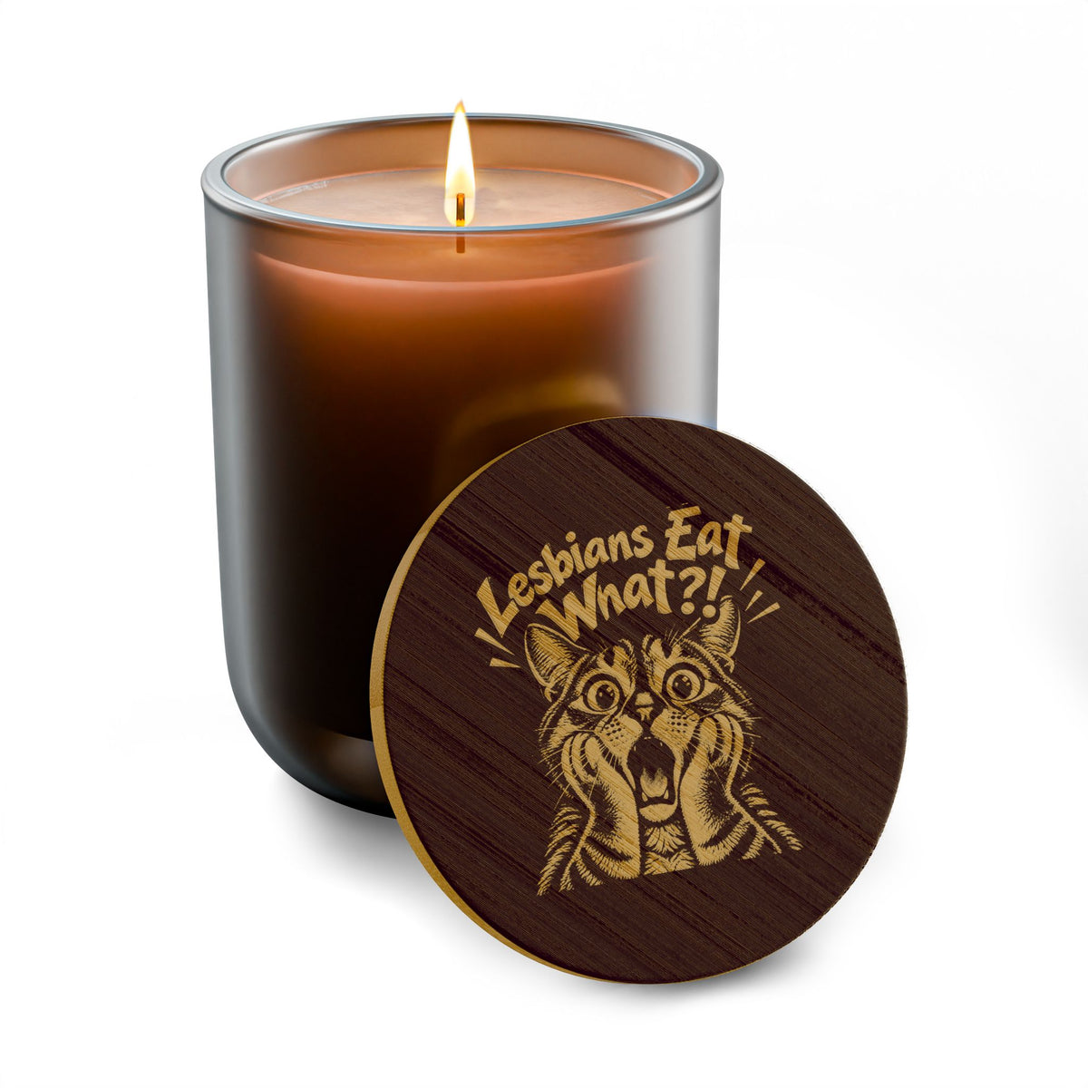 Lesbians Eat What?! Engraving Soy Candle