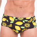 TADDLEE Men's Triangle Swim Trunks - Quick Dry Lemon Swimwear
