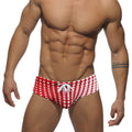 Men's Dot Pattern Swim Trunks in Gradient Colors