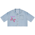 Women's Vintage Wash Boxy Cropped Shirt