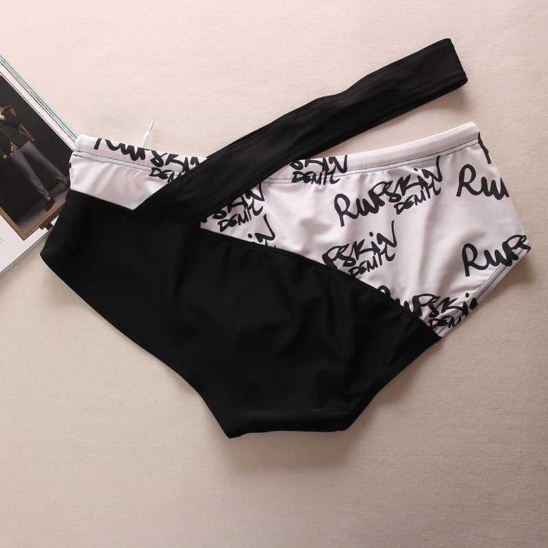 Men's Low Rise Sexy Swim Trunks - Triangle Design