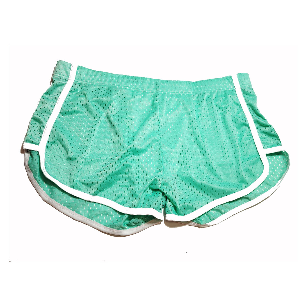 Mens Mesh Booty Short Lounge Running Shorts with Split Sides Men Shorts Sexy 3 Inch (US Alpha 3X-Large Regular Short Blue)