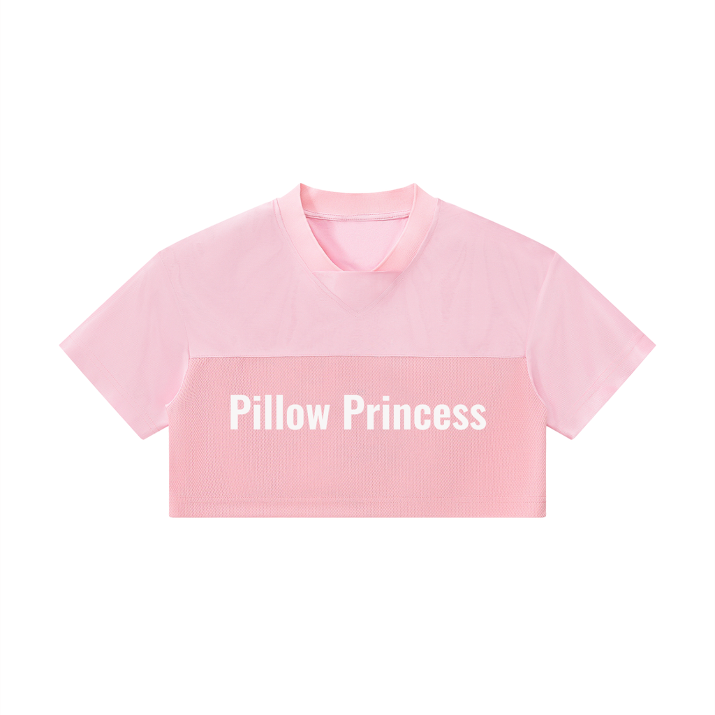 Women’s Cropped Paneled V-Neck Jersey