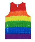 Colortone Unisex Tie Dye Tank Top Pride Large