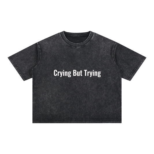Mineral Wash Boxy Cotton T-Shirt