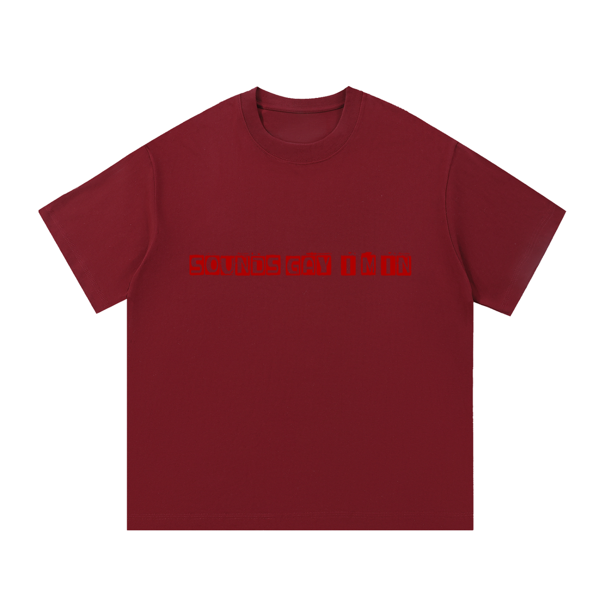 Essential Cotton T-Shirt-Sounds Gay, I'm In