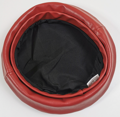 Korean Style Leather Beret Hat - Versatile Design
